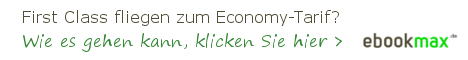 eBookmax First class fliegen zum Economy Tarif